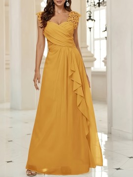 New Women'S Sleeveless Lace-Trimmed Mermaid Wedding Dress - Solid Color Ruffle Hem A-Line Party Gown with Built-In Bra, Spring/Summer Bridal & Bridesmaid Dress, Wedding Guest Attire, Sophisticated Craftsmanship