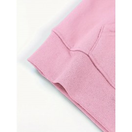 Plus size ladies' comfortable and casual hoodie, 