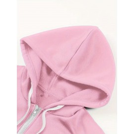 Plus size ladies' comfortable and casual hoodie, 
