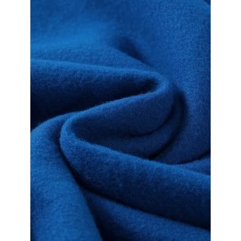 [Chicago U.S.A. Print Hoodie Set] Red Polyester Women's Chicago U.S.A. Letter Print Hoodie & Pants Set - Drawstring, Machine Washable Casual Outfit